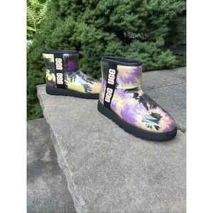 UGG Women’s Clear Tie dye Rain Boots Size 6 Brand New 1118462